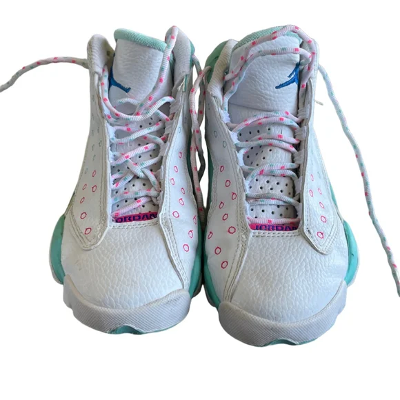 Air Jordan 13 Retro Aurora Green Teal DS GS 43 Size 5.5Y - Picture 2 of 7